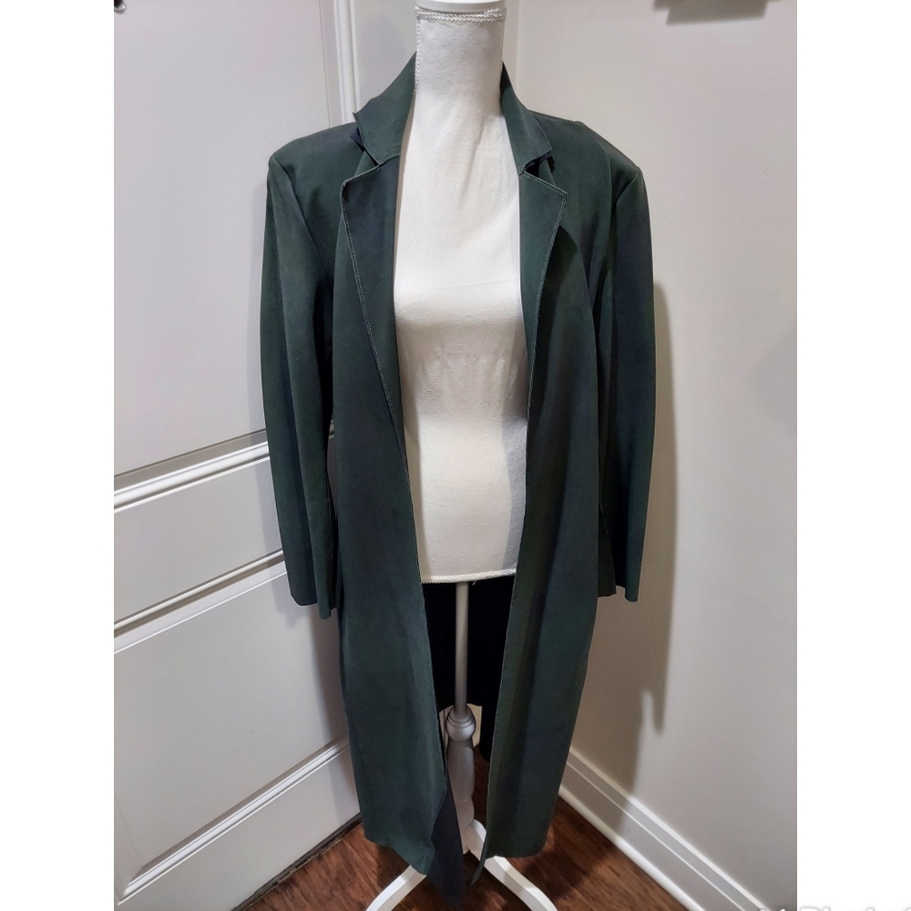 Long Duster Jacket Greenish black Size M